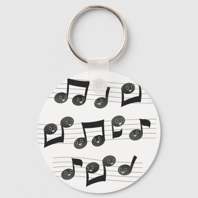 Musical Faces Key Ring (Front)