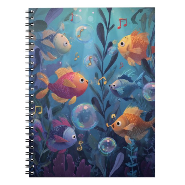 Musical Fish Deep Sea Melody Notebook (Front)