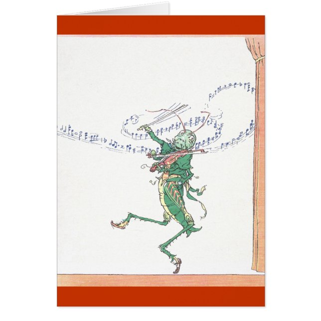 Musical Grasshopper Playing Violin (Front)
