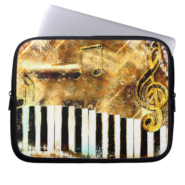 Musical Grunge Laptop Bag (Front)
