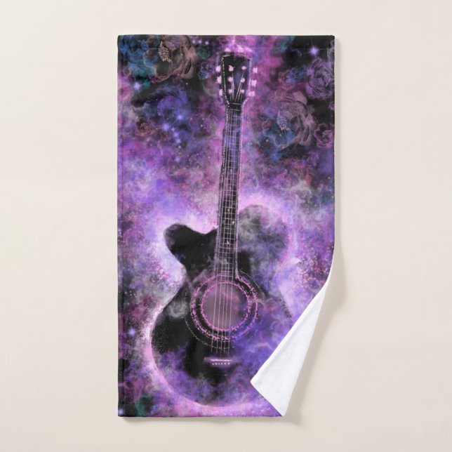 Musical Guitar Bath Towels (Hand Towel)