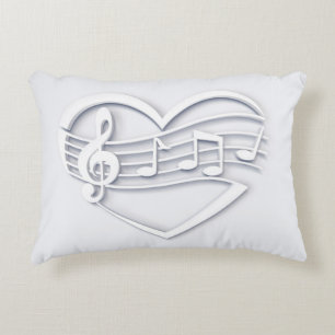 "Musical heart" Decorative Cushion