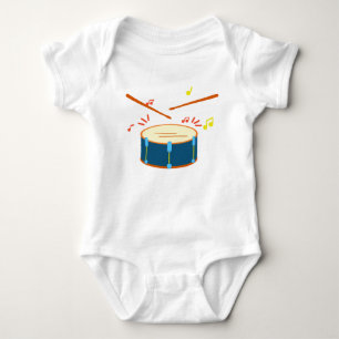 Musical Instrument Drums Baby Bodysuit