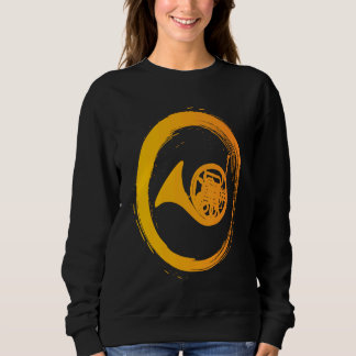 Musical instrument horn musician sweatshirt