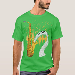 Musical Instrument Piano Jazz Saxophonist Saxophon T-Shirt