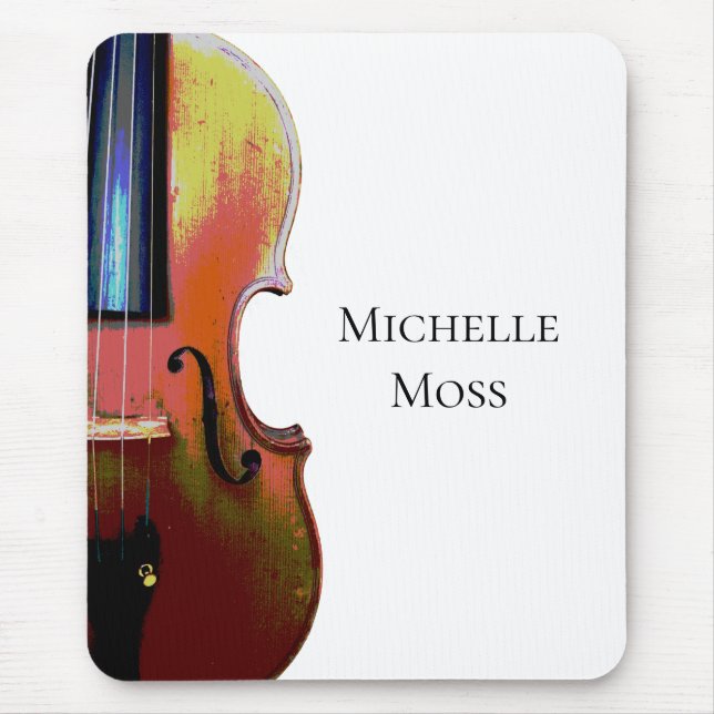 Musical Instrument Violin Custom Mouse Pad (Front)