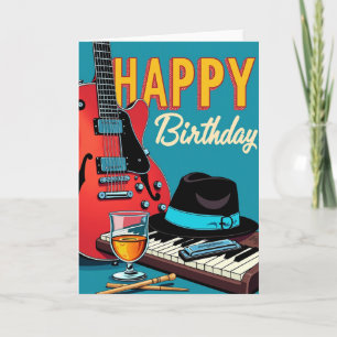 Musical Instruments Birthday Card