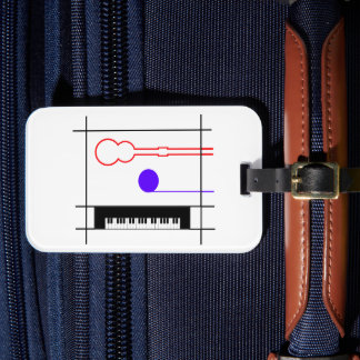Musical instruments luggage tag