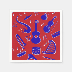 Musical Instruments Napkin