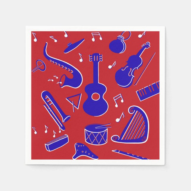 Musical Instruments Napkin (Front)