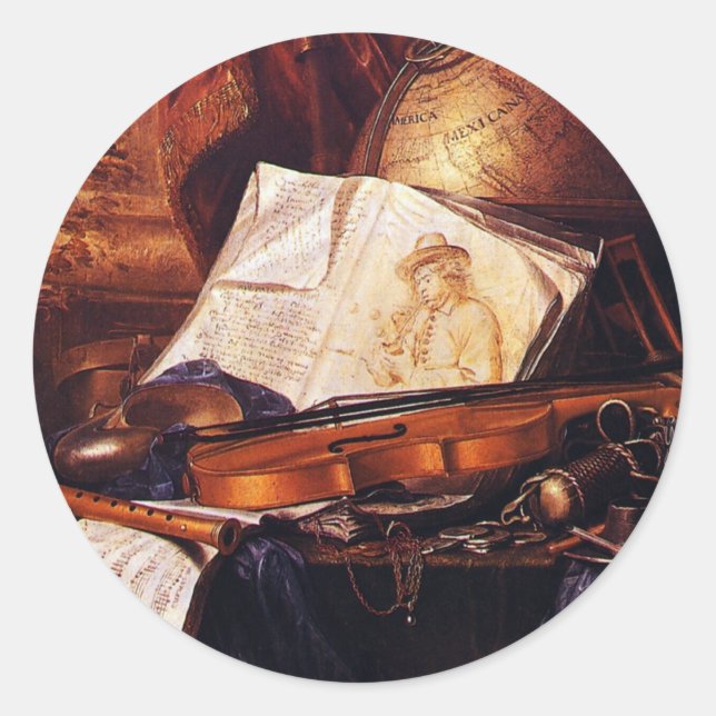 Musical Instruments Painting Stickers (Front)