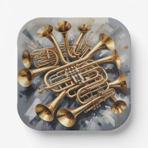 Musical Instruments Paper Plate