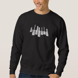 Musical Instruments Piano Players Pianist Men Wome Sweatshirt