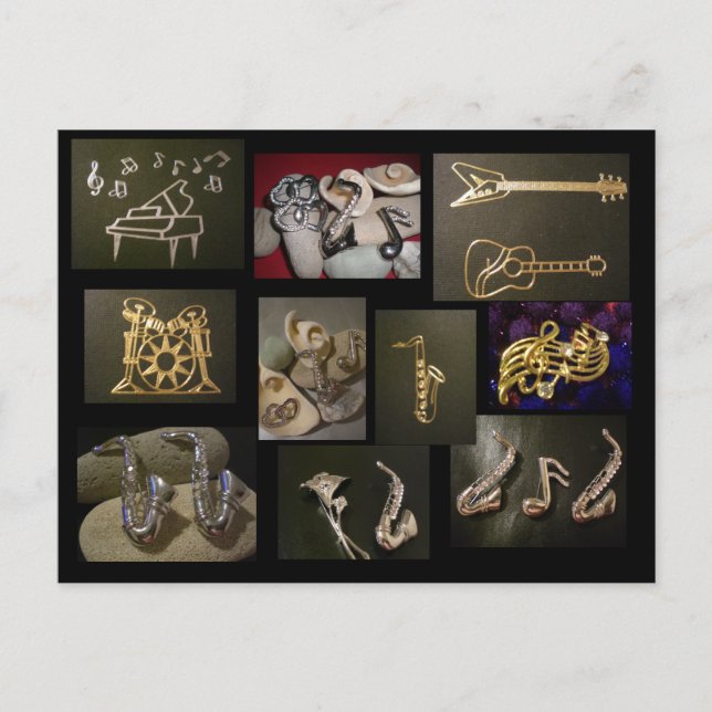 Musical Instruments Postcard (Front)