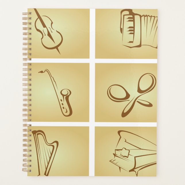 Musical Instruments Sketch Planner (Front)