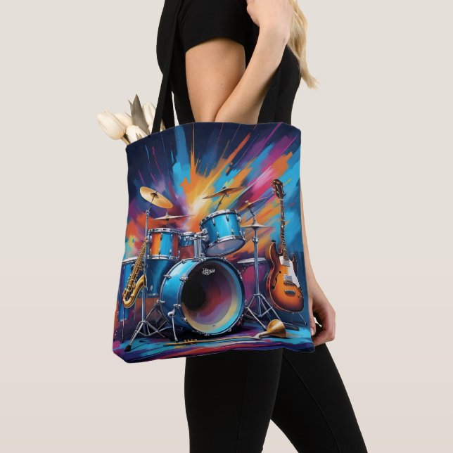 Musical Instruments Tote Bag (Close Up)