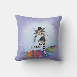 Musical Keyboard Faerie Vignette Cushion