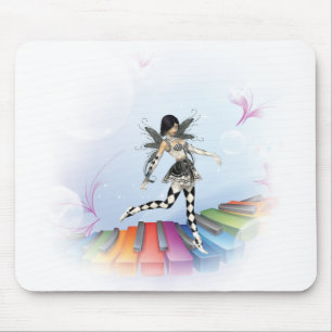 Musical Keyboard Faerie Vignette Mouse Pad