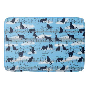 musical kittens bath mat