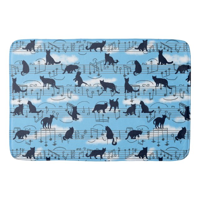 musical kittens bath mat (Front)