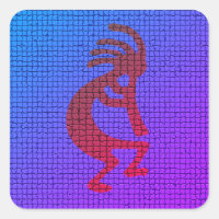 Musical Kokopelli Southwest Symbol Tiles Pattern
