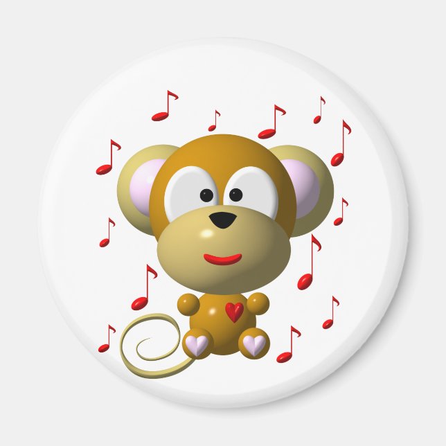 Musical monkey magnet (Front)
