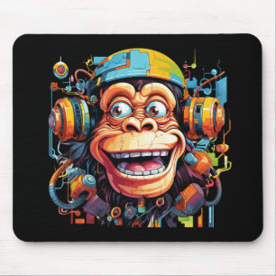 musical monkey mouse pad