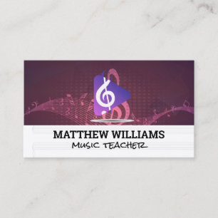  Musical Music Sheets   Performers   Sound Business Card