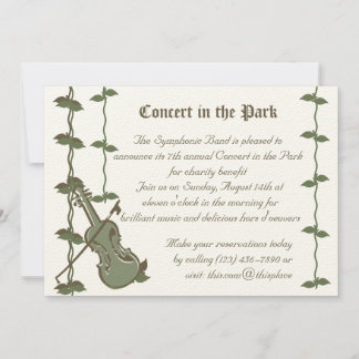 Musical Nature/ Violin Invitation