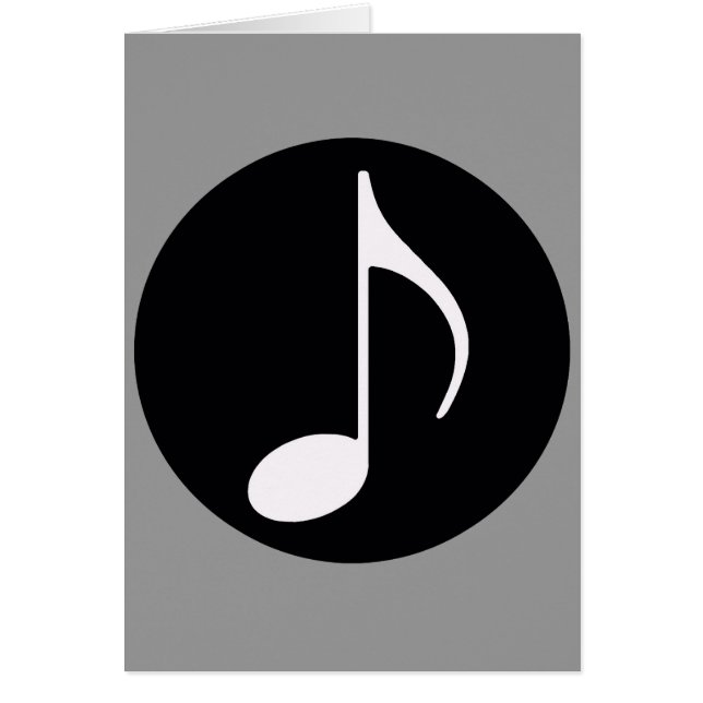 musical note ~ black (Front)