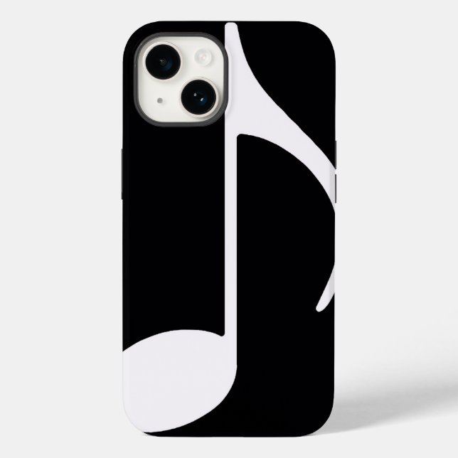 musical note / black Case-Mate iPhone case (Back)