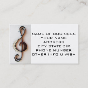 "MUSICAL NOTE" BUSINESS CARD