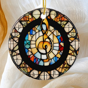 Musical Note Ceramic Tree Decoration