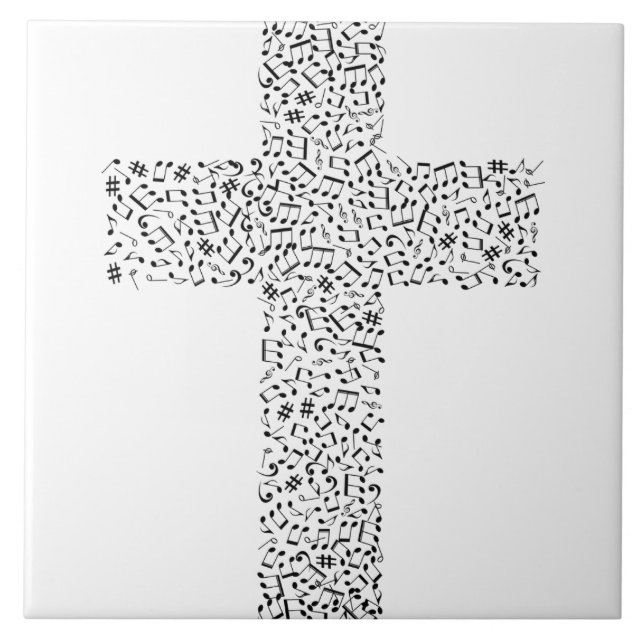 Musical Note Cross Tile (Front)