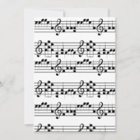 Musical note doodle art