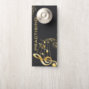 Musical Note grey gold Luxury design Door Hanger