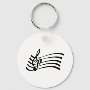Musical Note Key Ring