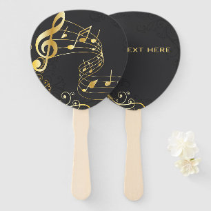Musical Note Luxury elegant design Hand Fan