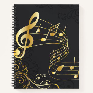 Musical Note Luxury Royal design Notebook