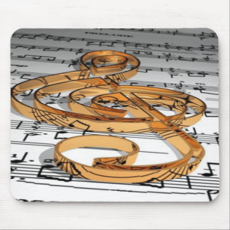 musical note mouse pad