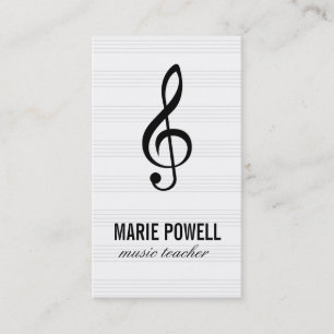 Musical Note / Music Sheet Business Card