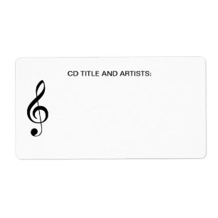 Musical Note Music Title Band Artist CD Case