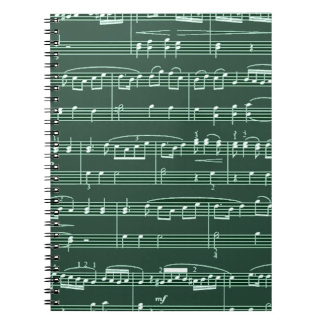 musical note patterned notebook (Front)