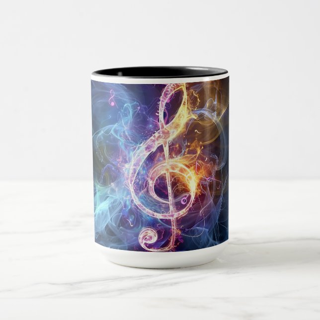 Musical Note: Treble Clef Mug (Center)