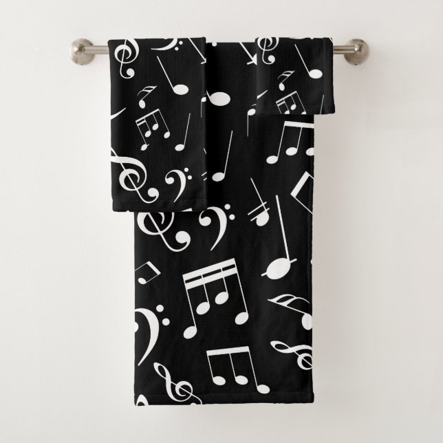 Musical Notes 2 Bath Towel Set (Insitu)