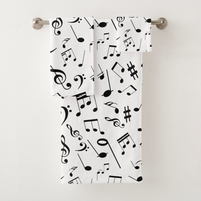 Musical Notes 3 Bath Towel Set (Insitu)