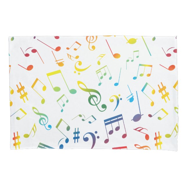 Musical Notes 4 Pillowcase (Front)