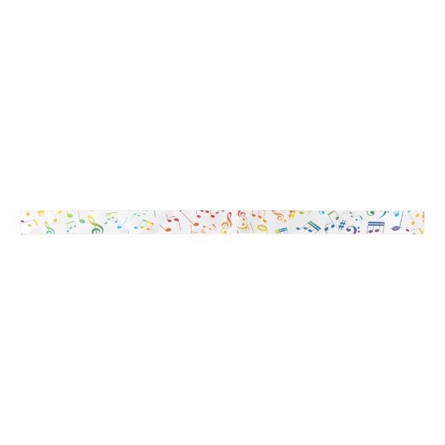 Musical Notes 4 Satin Ribbon (Front)