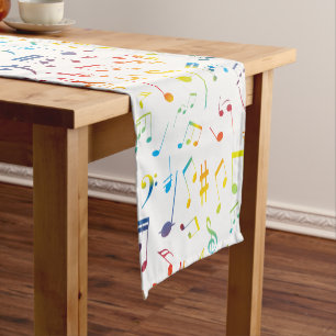 Musical Notes 4 Short Table Runner