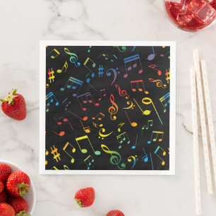 Musical Notes 5 Napkin